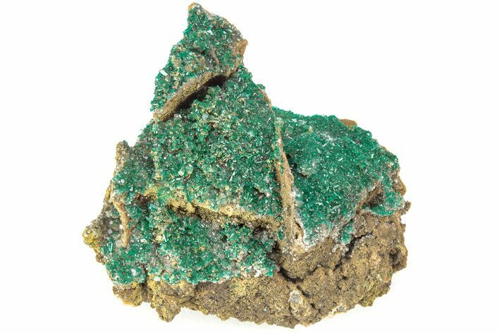Sparkling Dioptase Crystal Cluster - N'tola Mine, Congo #209686